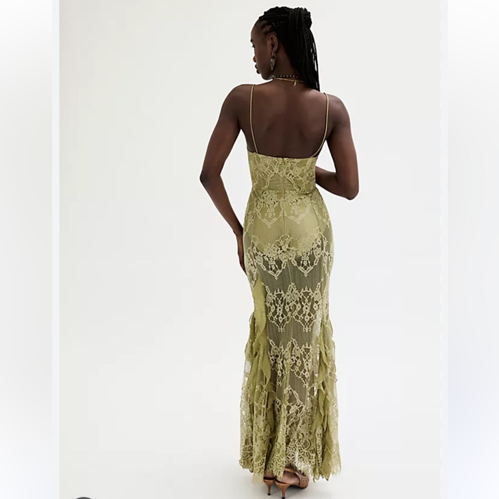 Free People For Love & Lemons Shirley Lace Bodysuit Maxi Dress - Picture 4 of 9